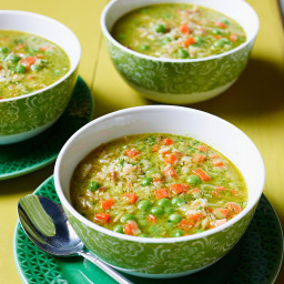 Pea & Carrot Soup with Rice