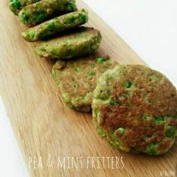 Pea and Mint Fritters