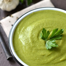 Pea and Mint Soup {cold or warm}