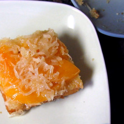 Peach and Coconut Upside-Down Cake