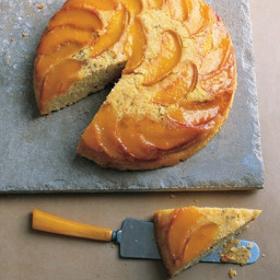 Peach and Cornmeal Upside-Down Cake
