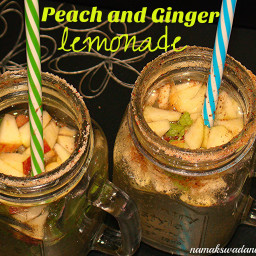 Peach and Ginger Lemonade