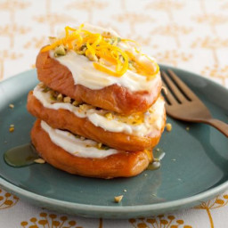 Peach and Goat Cheese Napoleons