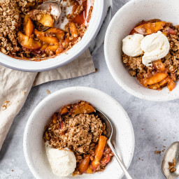Peach Crisp is my latest obsession. Delicious and so easy!