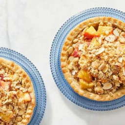 Peach Pie with Almond Crumb Topping