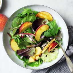 Peach Salad With Balsamic Dressing