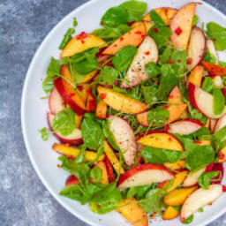 Peach Salad with Chili and Lime