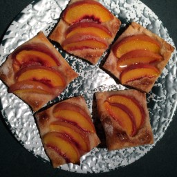 Peach Tarts with Honey