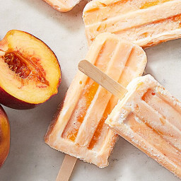 Peaches and Cream Ice Pops