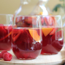 Peach Pink Sangria for #CookfortheCure