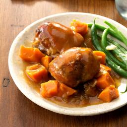 Peachy Chicken with Sweet Potatoes