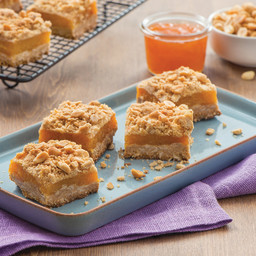 Peanut Butter and Apricot Oatmeal Crumble Bars