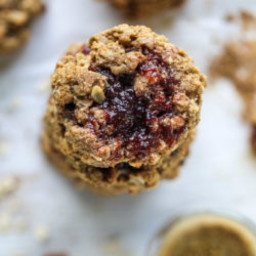 Peanut Butter and Jelly Breakfast Cookies