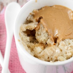 Peanut Butter and Oatmeal Mug Cake for Two