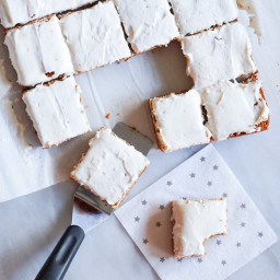 Peanut Butter Bars with Marshmallow Crème Frosting