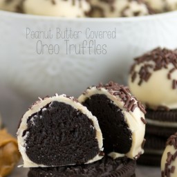 Peanut Butter Covered Oreo Truffles