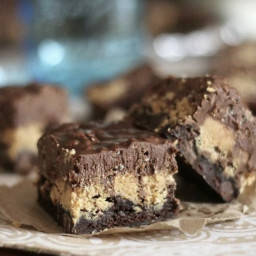 Peanut Butter Cup Crack Brownies