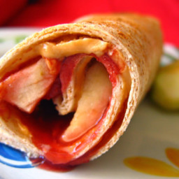 Peanut Butter, Jelly and Apple Roll-Ups