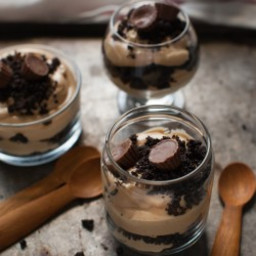 Peanut Butter Mousse with Chocolate Cookie Crumble Recipe