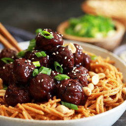 Peanut Butter Pasta and Jelly Meatballs