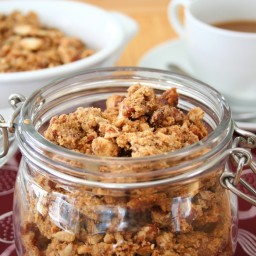Peanut Butter Flax Power Granola – Low Carb and Gluten-Free