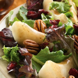 Pear and Greens Salad with Maple Vinaigrette