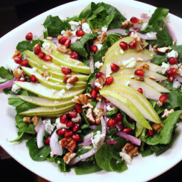 Pear and Pomegranate Christmas Salad