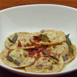 Pear and Ricotta Ravioli with Sage Burnt Butter
