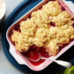 Pear Apple and Cranberry Cobbler
