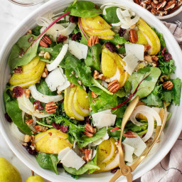 Pear Salad with Balsamic and Walnuts