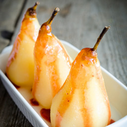 Pears Poached in Port