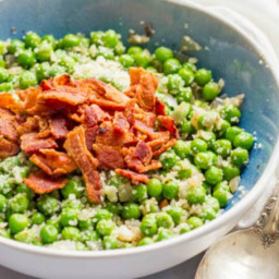 Peas with Bacon, Shallots, and Parmesan
