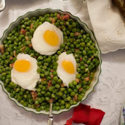 Peas With Poached Eggs