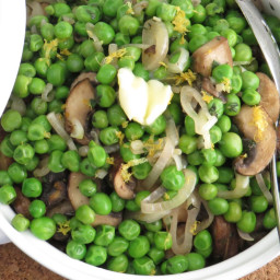 Peas With Shallots, Mushrooms, and Tarragon [Vegan]