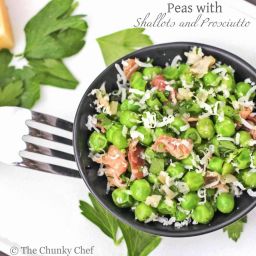 Peas with Shallots and Prosciutto