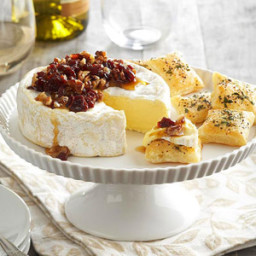 Pecan and Cherry-Topped Brie