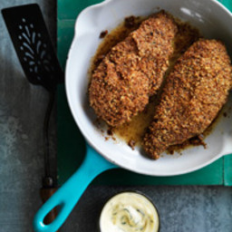 Pecan-Crusted Chicken with Mustard Sauce