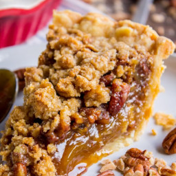 Pecan Pie Recipe with Buttery Streusel Topping