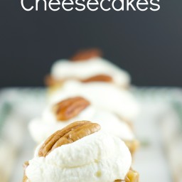 Pecan Praline Mini Cheesecakes