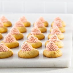 Pecan Thumbprint Cookies with Cherry Buttercream