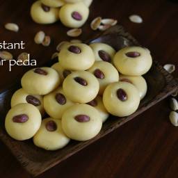 peda recipe | instant kesar peda recipe | kesar milk peda with milkmaid