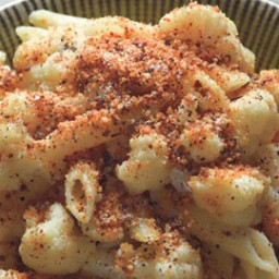 Penne and Cauliflower with Mustard Breadcrumbs