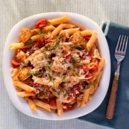 Penne and Chicken Tenderloins with Spiced Tomato Sauce