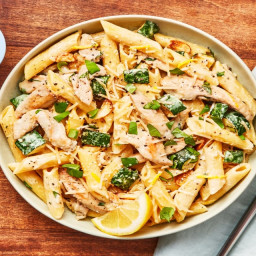 Penne Limone with Chicken plus Zucchini, Toasted Garlic & Basil