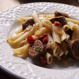 Penne Pasta with Sweet Italian Sausage