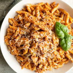 Penne Vodka with Chicken ready in less than 30 minutes!