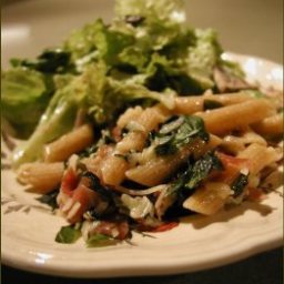 Penne with Basil and Prosciutto