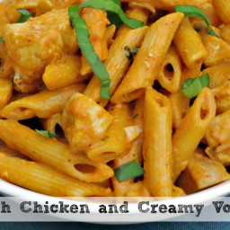 Penne with Chicken and Vodka Sauce Recipe