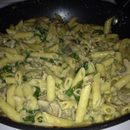 Penne with Sausage and Spinach