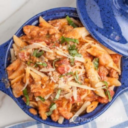 Penne with Sausage and Vodka Sauce